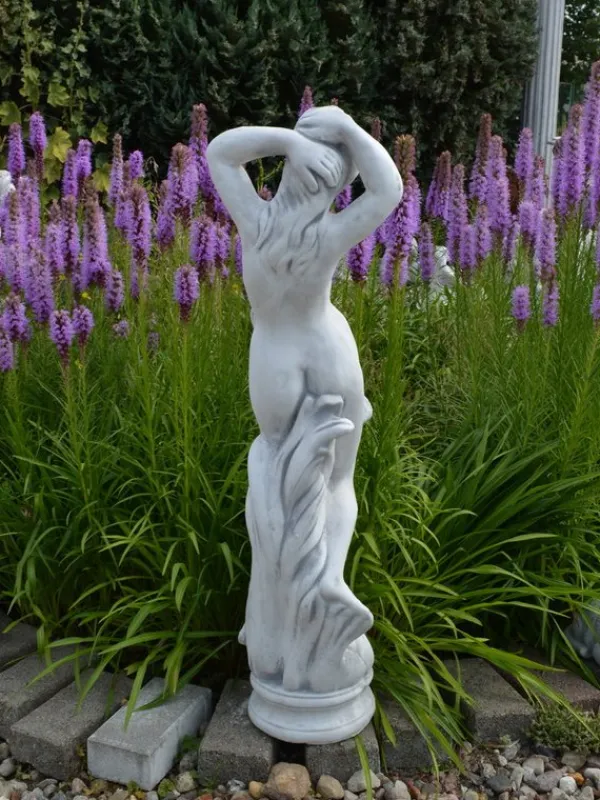 Gartendekoparadies Figures & Statues-Statue érotique d'une femme aux cheveux flottants