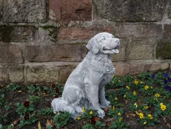 Gartendekoparadies Animaux-Statuette : grand golden retriever
