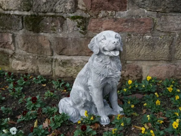 Gartendekoparadies Animaux-Statuette : grand golden retriever