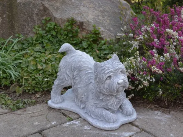 Gartendekoparadies Animaux-Statuette Yorkshire Terrier