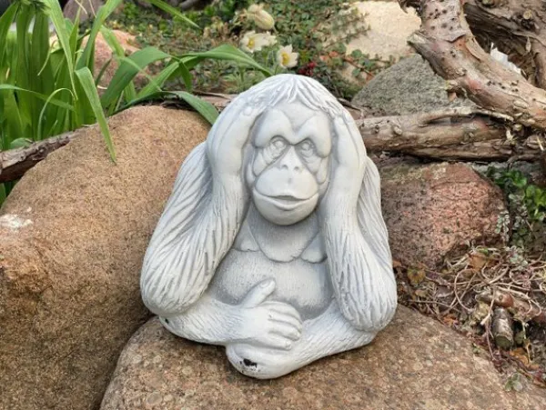 Gartendekoparadies Belle|Animaux-Trois singes : ne rien voir, ne rien entendre, ne rien dire