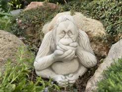 Gartendekoparadies Belle|Animaux-Trois singes : ne rien voir, ne rien entendre, ne rien dire