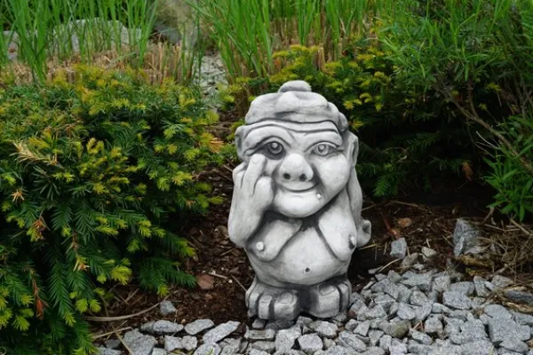 Gartendekoparadies Trolls-Troll XXL : Mamie montre le majeur