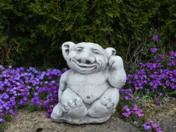 Gartendekoparadies Trolls-Troll XXL avec un doigt dans l'oreille