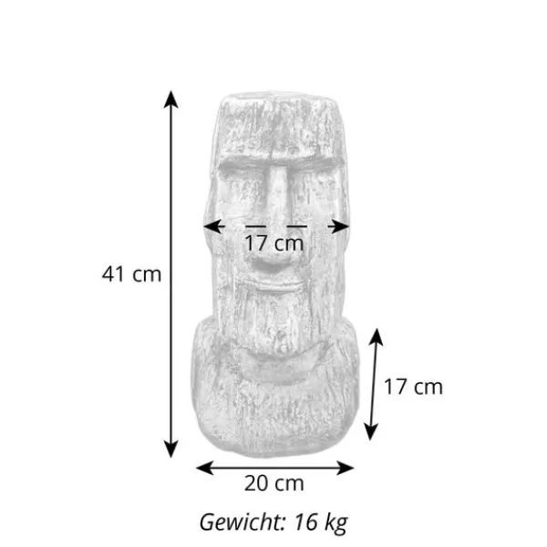 Gartendekoparadies Belle|Figures & Statues-Tête moaï : les statues de pierre de l'île de Pâques