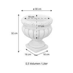Gartendekoparadies Jardinières-Vase en pierre classique