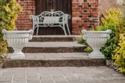 Gartendekoparadies Jardinières-Vase en pierre en lot de 2