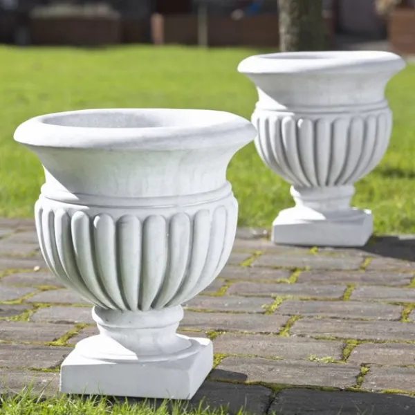 Gartendekoparadies Jardinières-Vases à plantes ronds dans un ensemble
