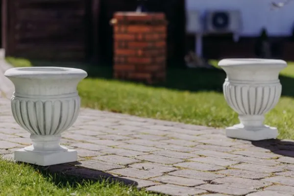 Gartendekoparadies Jardinières-Vases à plantes ronds dans un ensemble