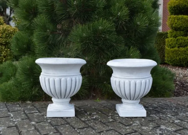 Gartendekoparadies Jardinières-Vases à plantes ronds dans un ensemble