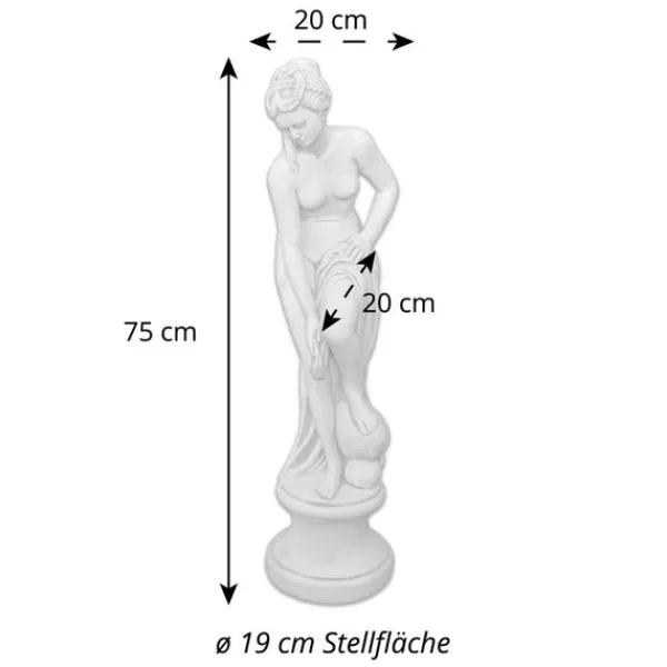 Gartendekoparadies Figures & Statues-Vénus au bain sur socle